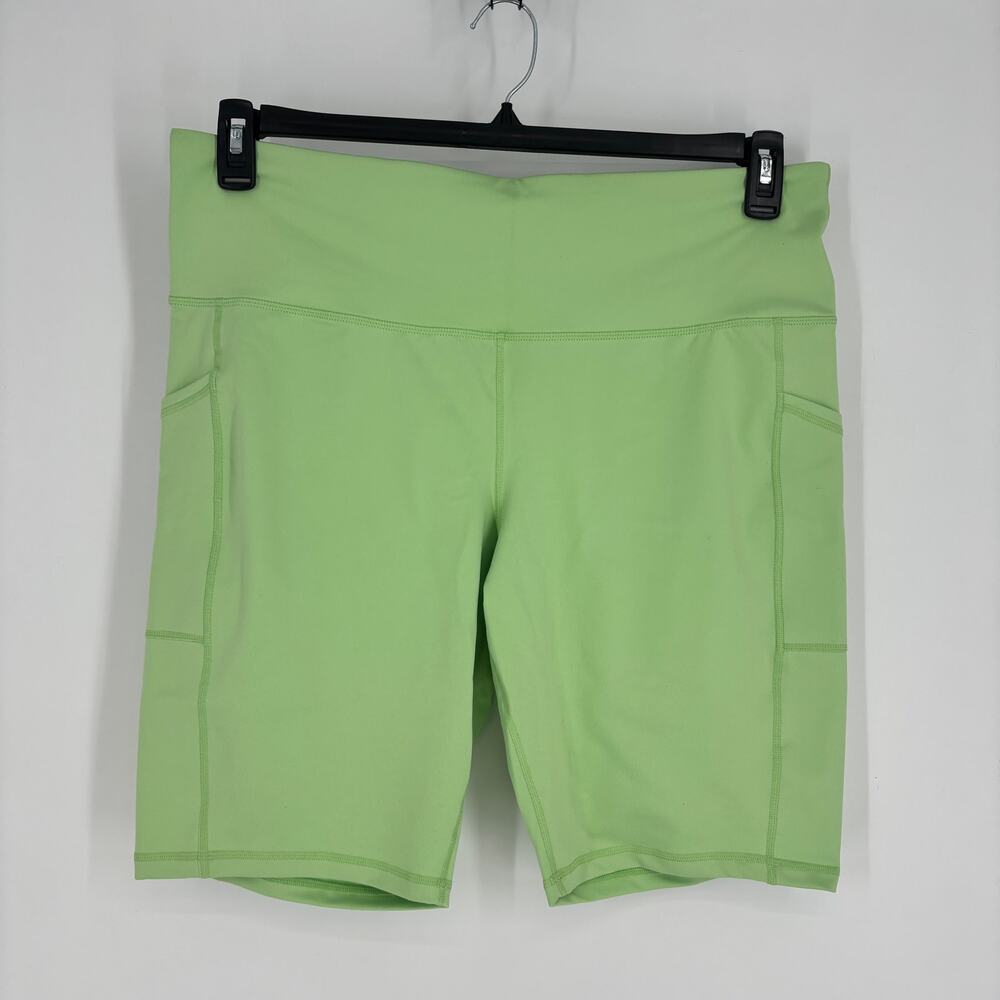 Ideology Womens PullOn High-Waisted Bike Shorts Stretch Light Green XXL $30 NWOT - Picture 2 of 4